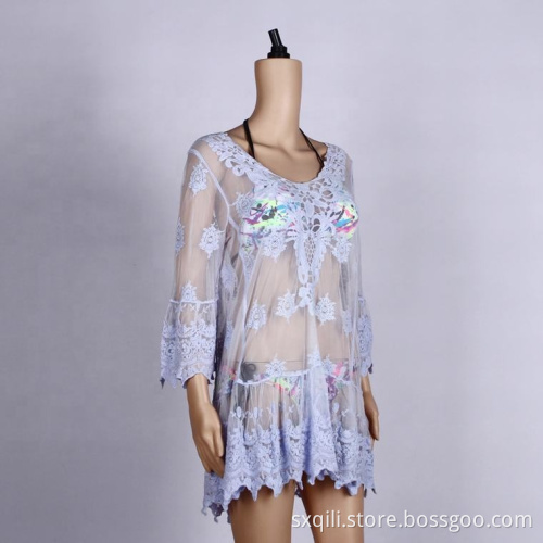 beach dress poncho beach cover up plus size